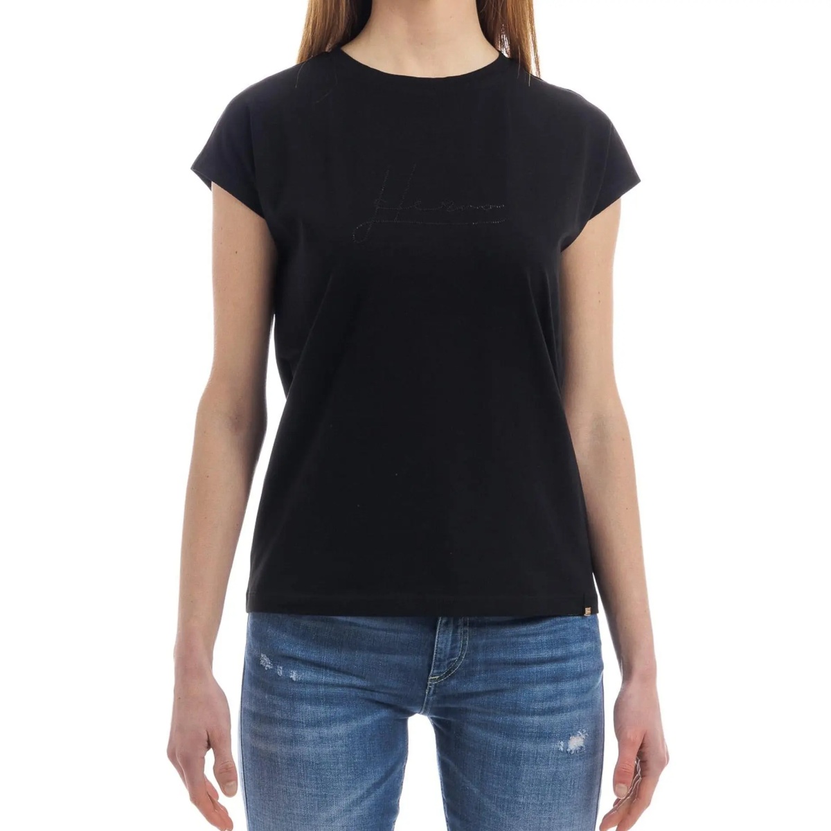 Tricou Herno Crystal-Embellished Logo T-shirt - Img 2