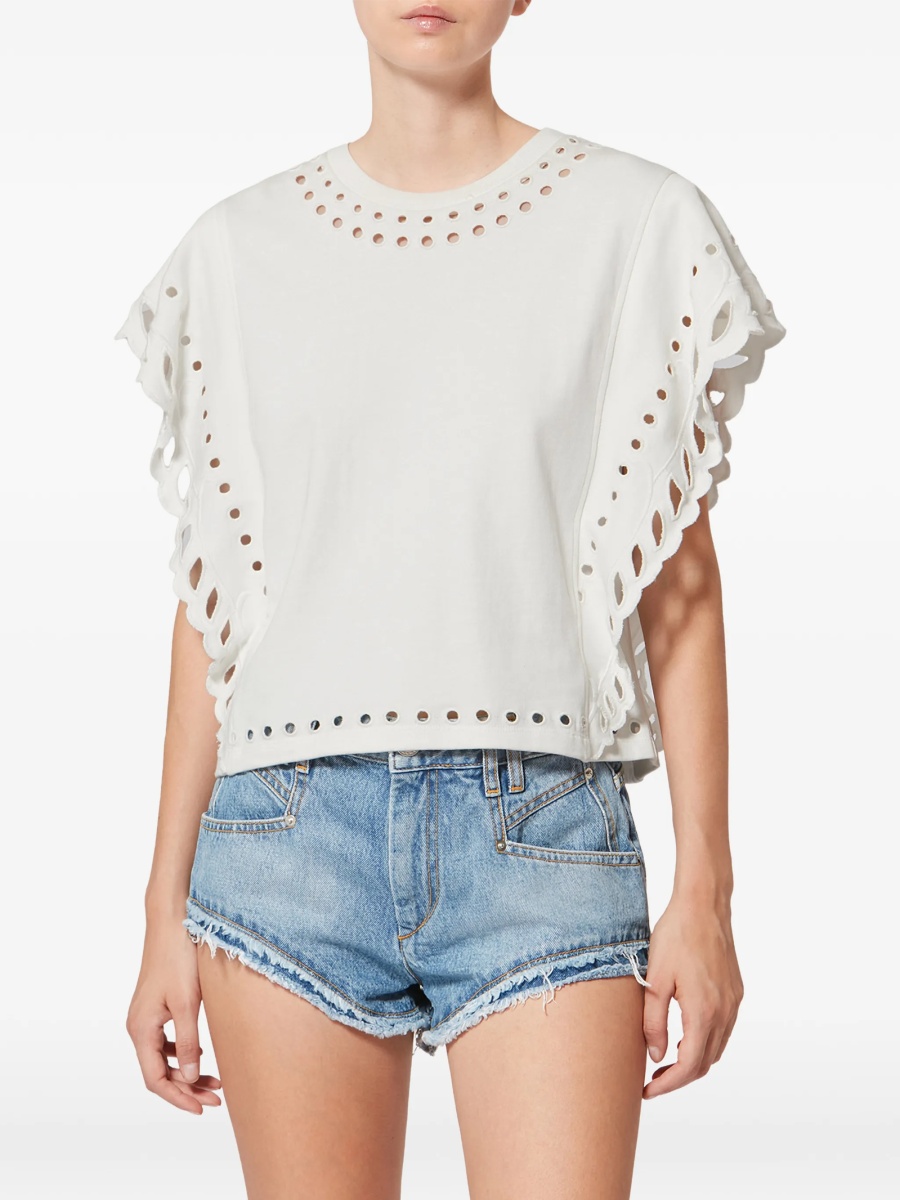 Tricou ISABEL MARANT ETOILE alb - Img 3