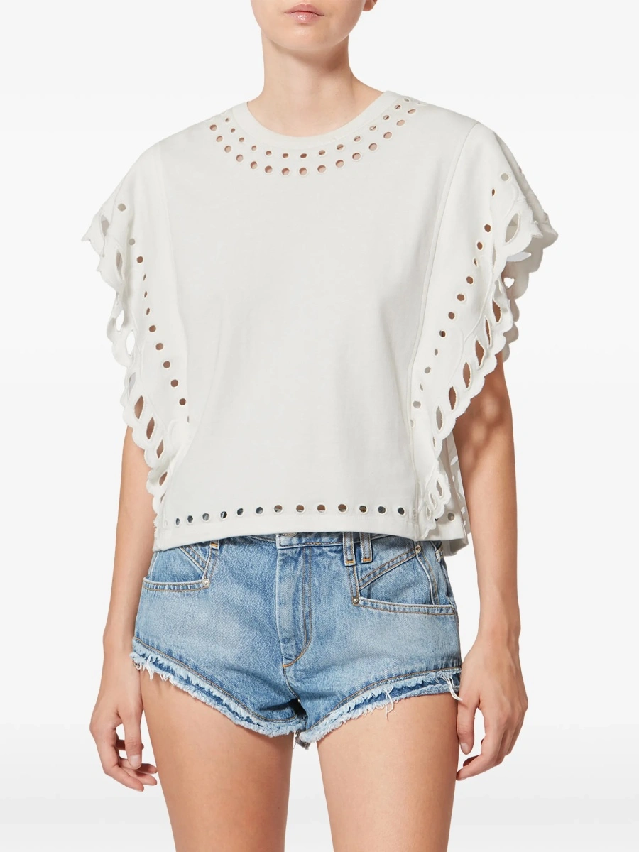 Tricou ISABEL MARANT ETOILE alb - Img 3