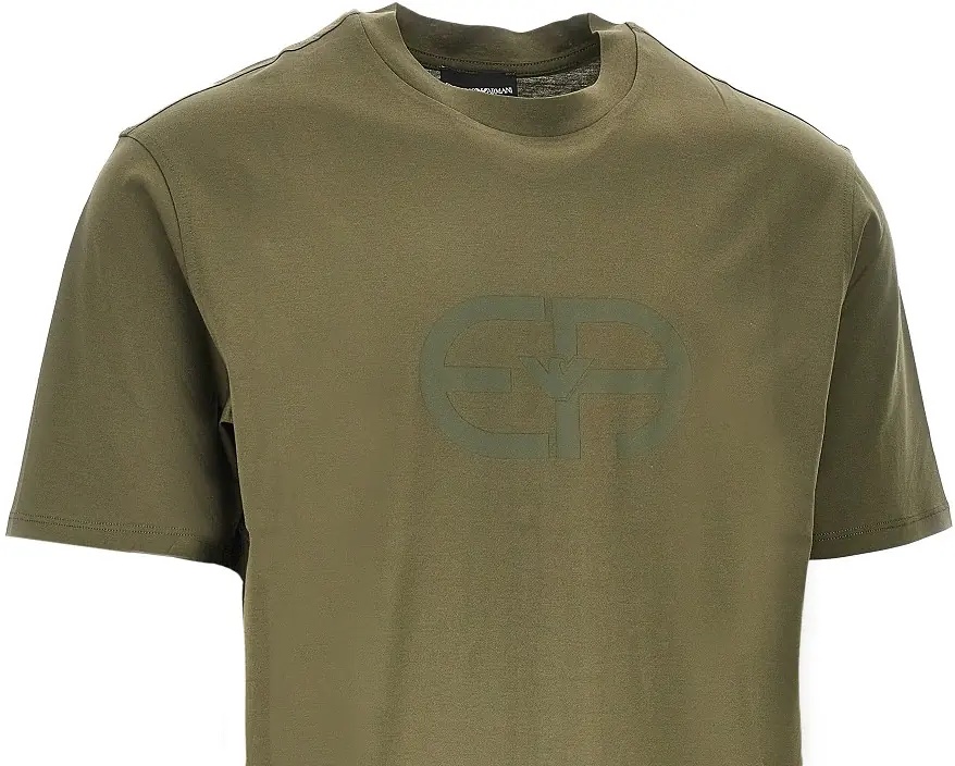 Tricou Lyocell-blend jersey T-shirt with logo print - Img 2
