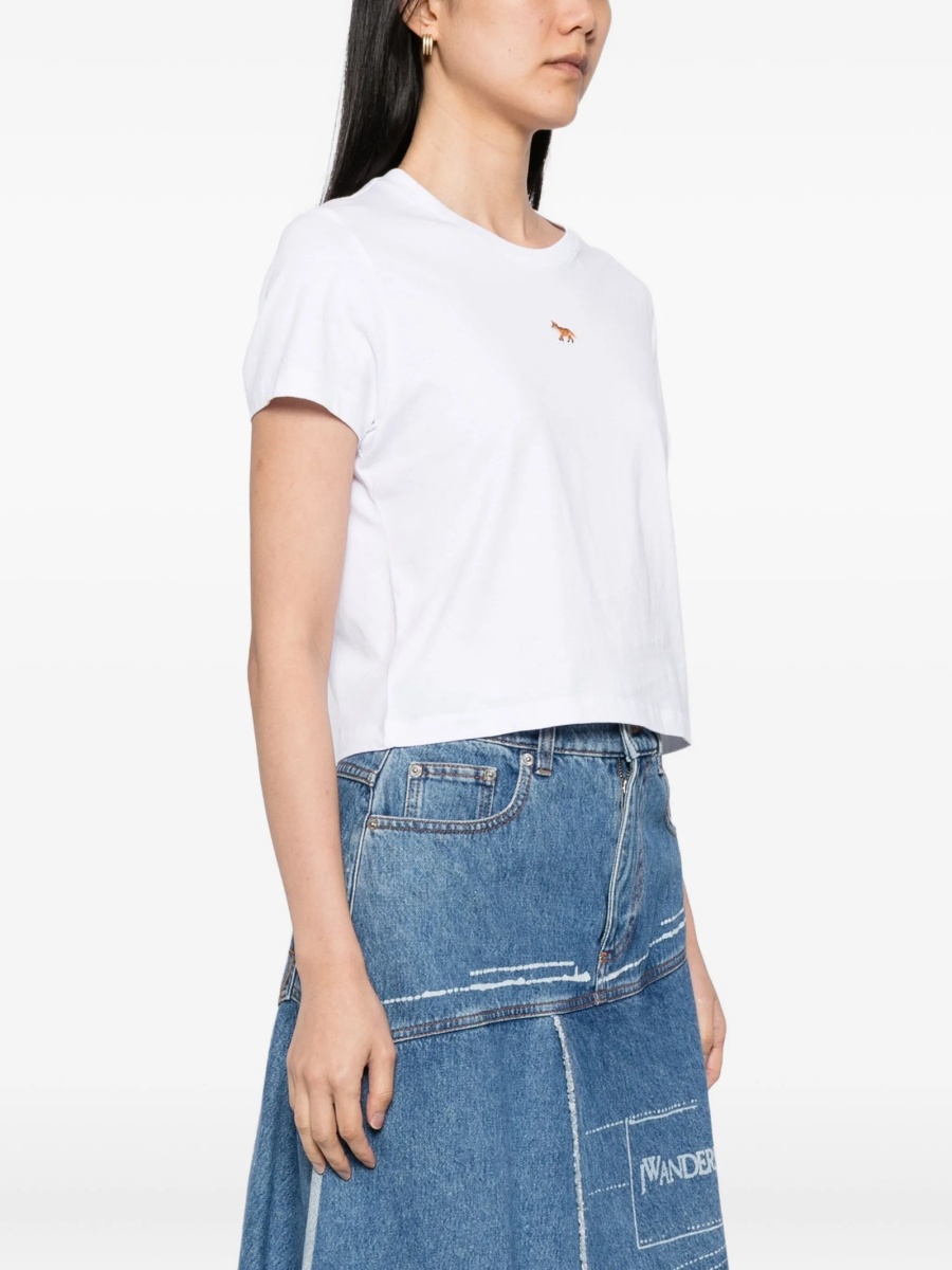 Tricou MAISON KITSUNÉ alb - Img 3