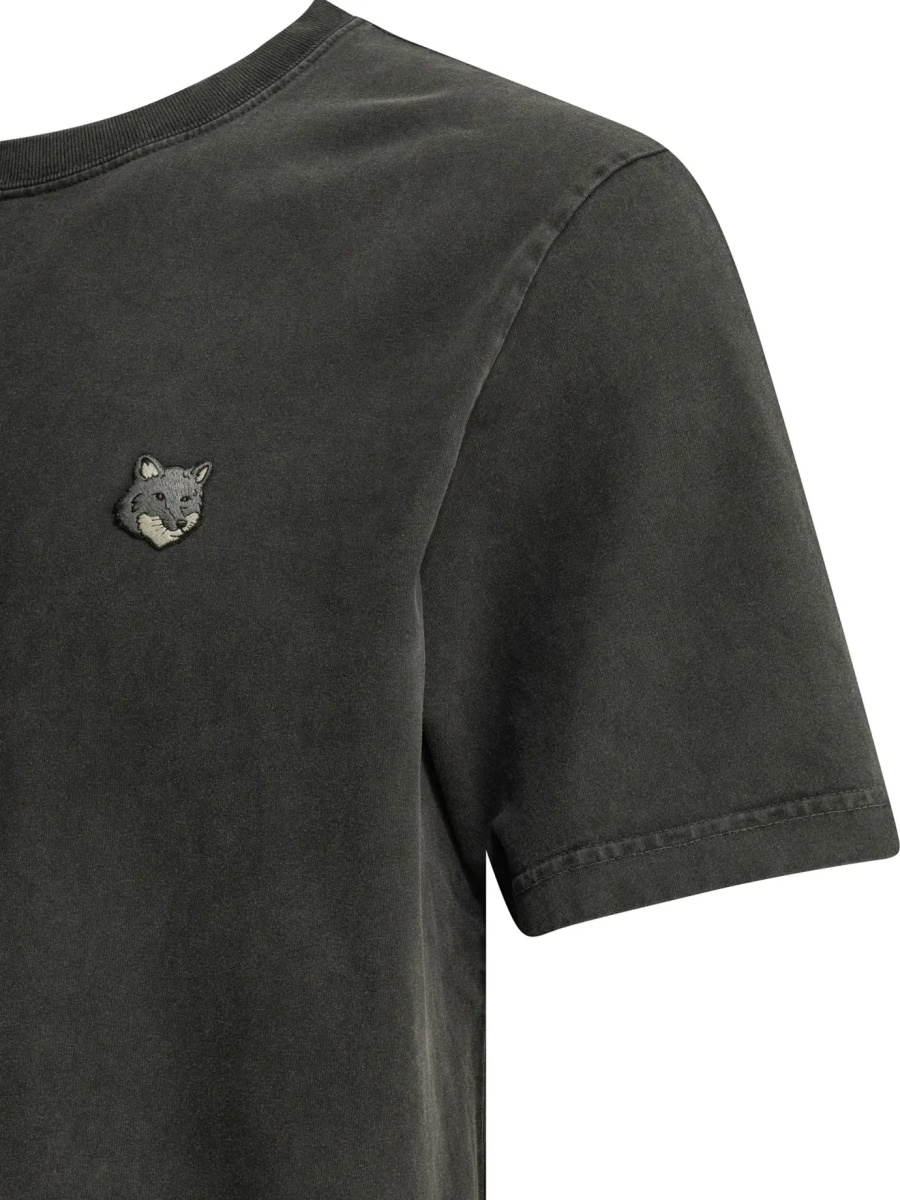 Tricou MAISON KITSUNÉ "Fox Head Faded" Crew-Neck T-Shirt - Img 4