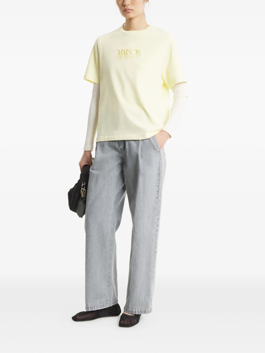 Tricou MAISON KITSUNÉ galben - Img 2