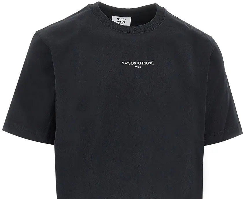 Tricou MAISON KITSUNÉ 'Maison Kitsuné Paris' embroidery T-shirt - Img 2