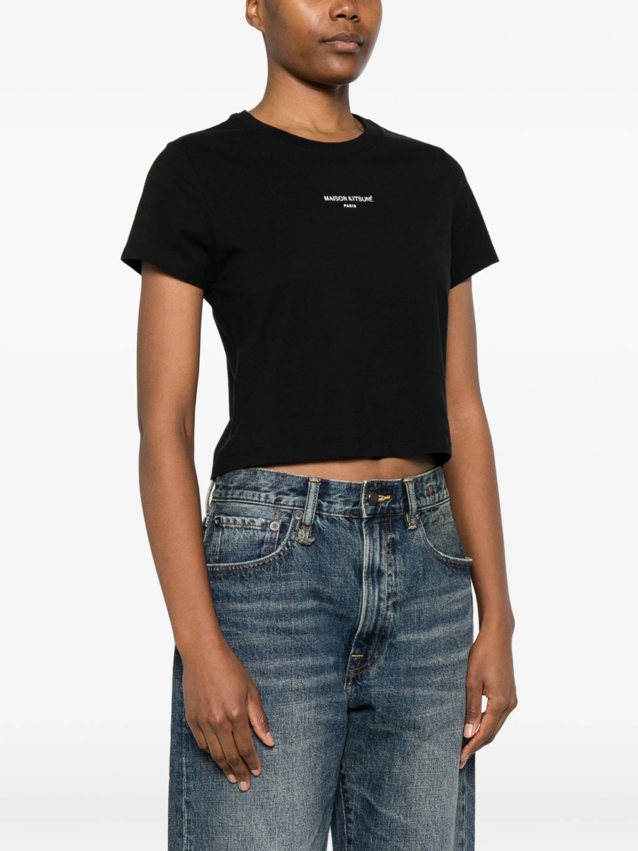 Tricou MAISON KITSUNÉ negru - Img 3