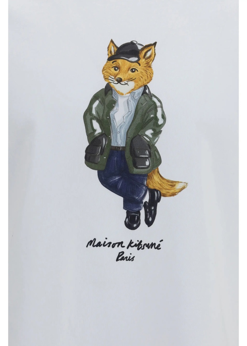 Tricou MAISON KITSUNÉ Weekend Fox cotton T-shirt - Img 3