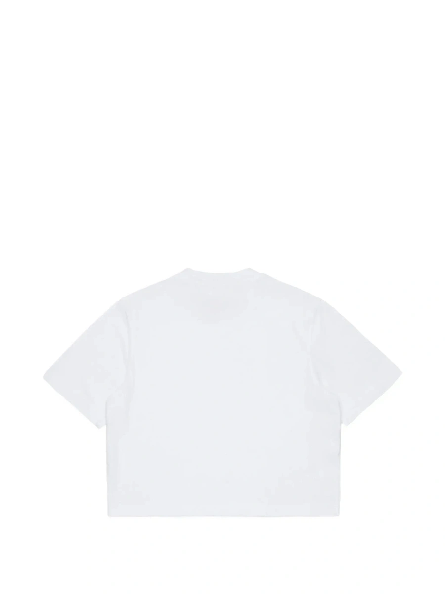 Tricou Marni alb din bumbac - Img 4