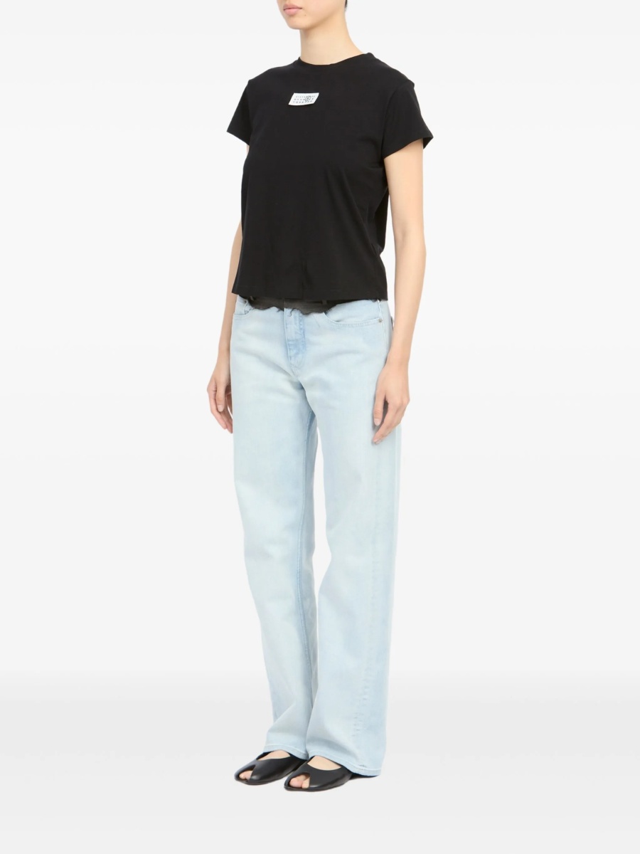 Tricou MM6 Maison Margiela negru - Img 3