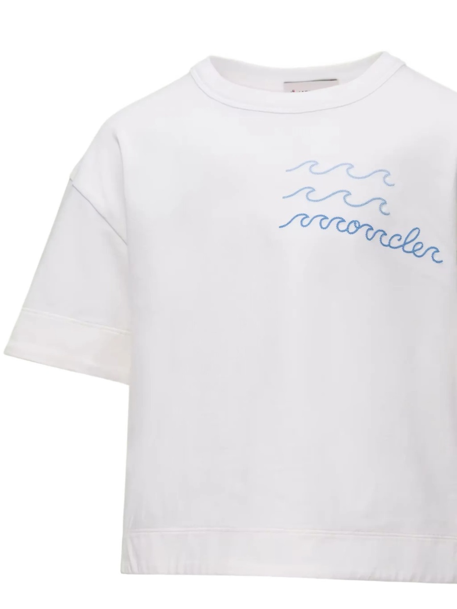 Tricou Moncler alb - Img 3