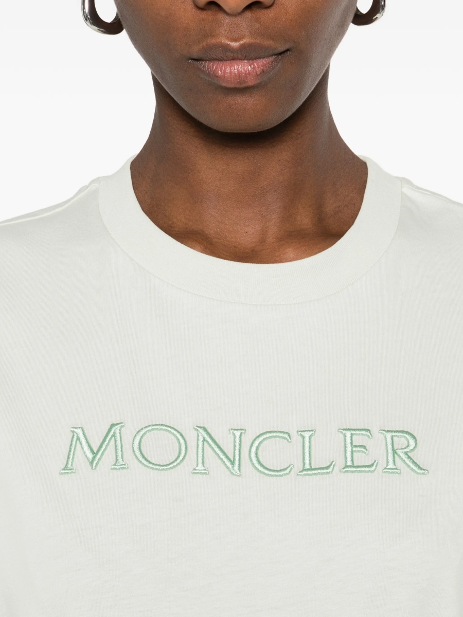 Tricou Moncler neutru din bumbac - Img 5