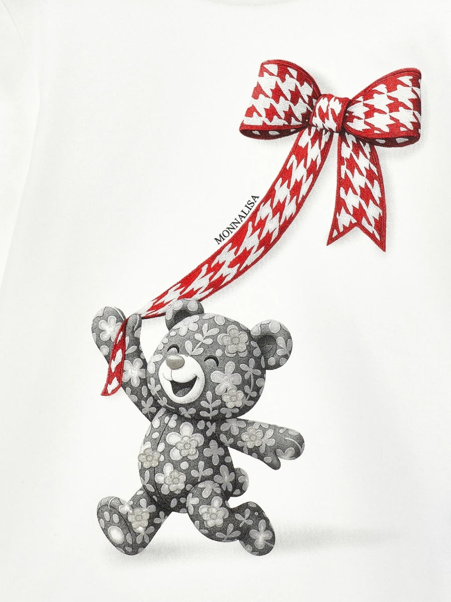 Tricou Monnalisa alb - Img 3