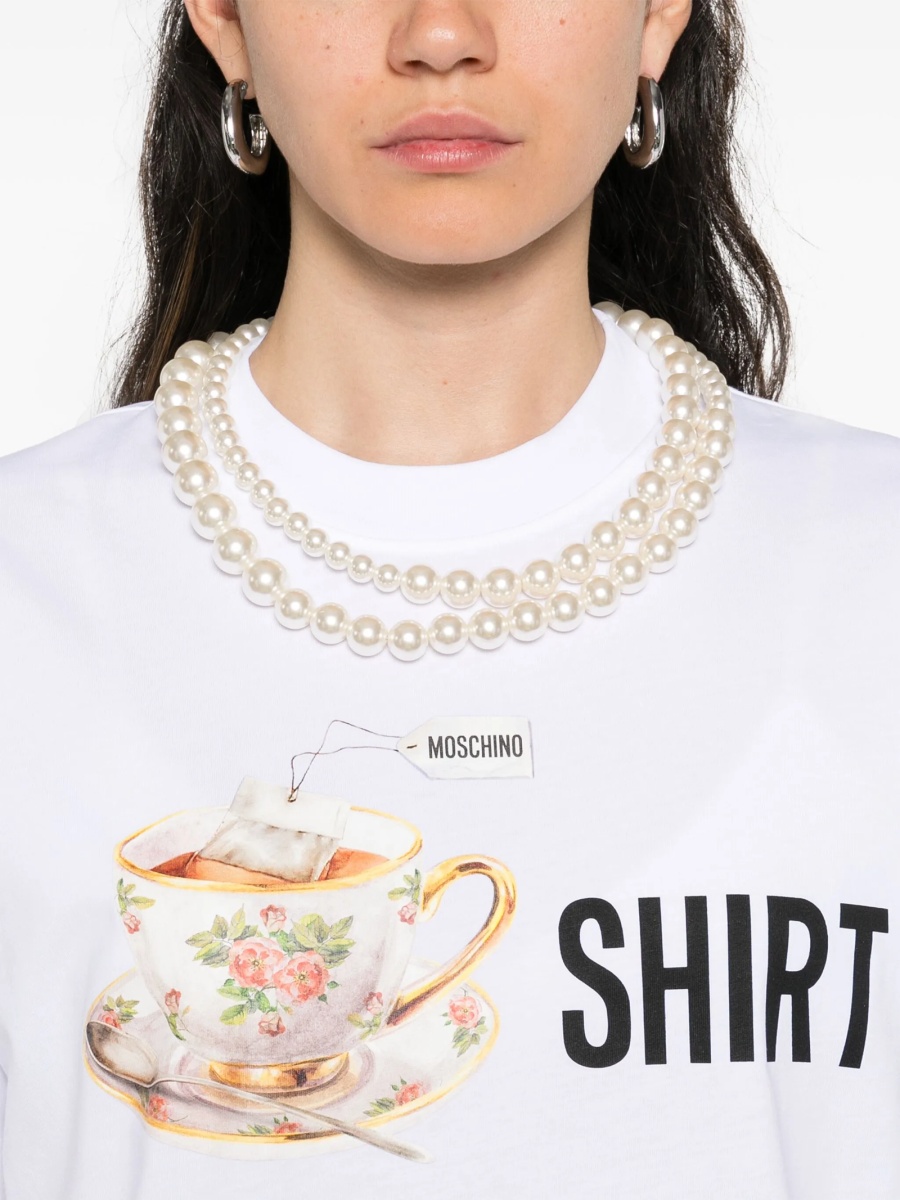 Tricou Moschino alb - Img 5