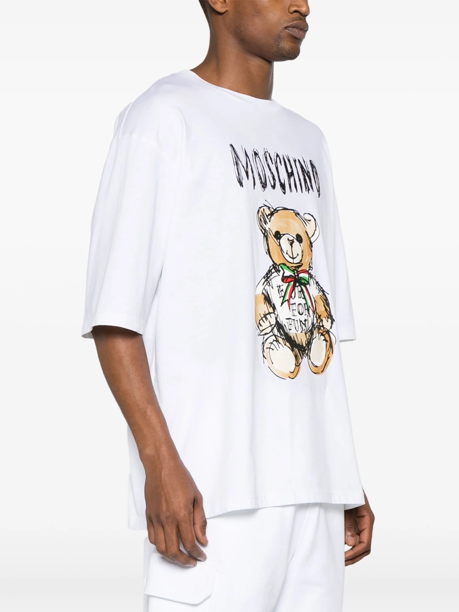 Tricou Moschino alb - Img 3