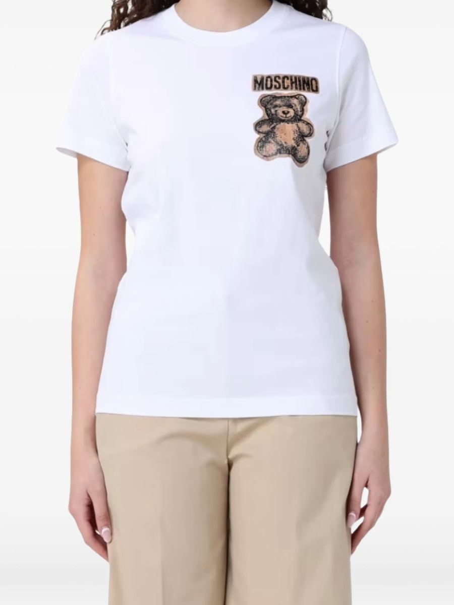 Tricou Moschino alb - Img 2