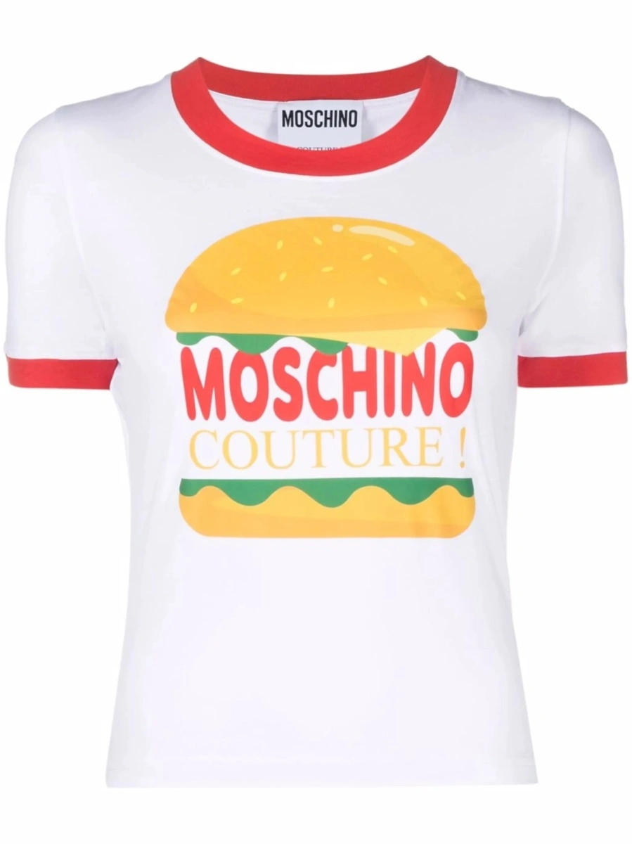 Tricou Moschino alb - Img 8
