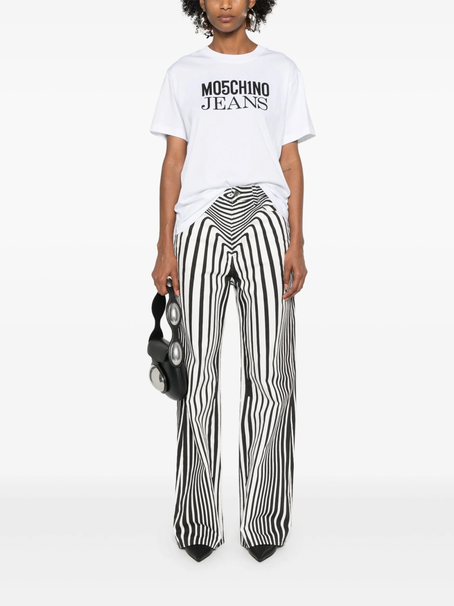 Tricou MOSCHINO JEANS alb - Img 2
