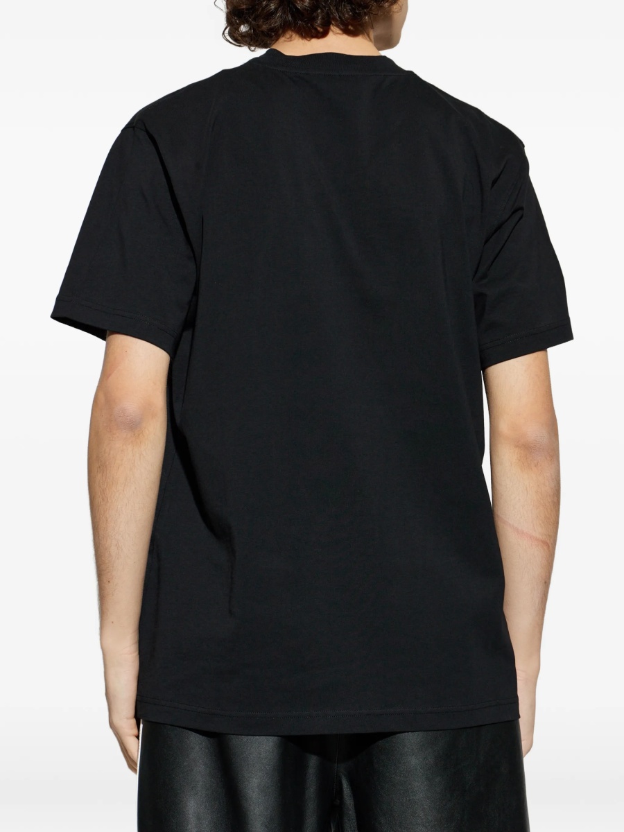 Tricou Moschino negru din bumbac - Img 4