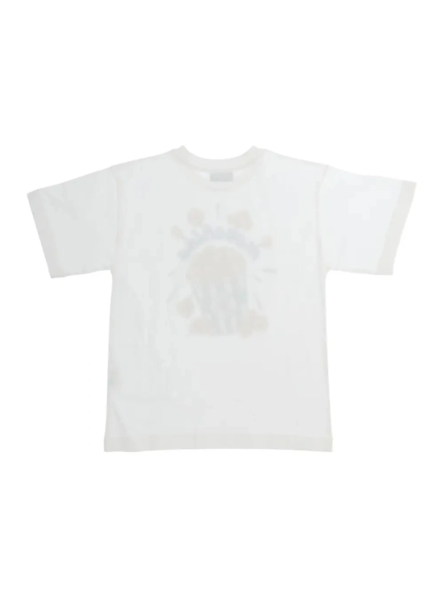 Tricou MoschinoS alb din bumbac - Img 2