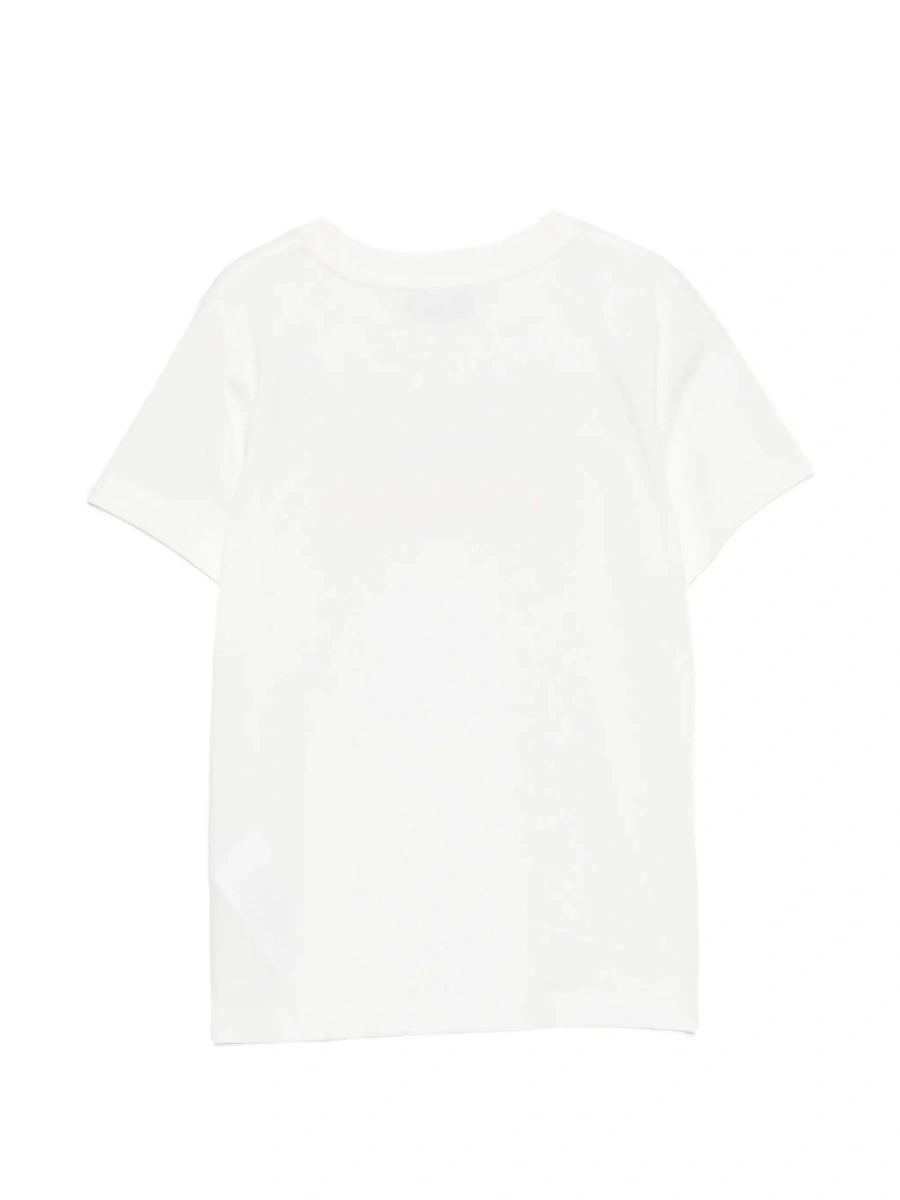 Tricou MoschinoS alb din bumbac - Img 4