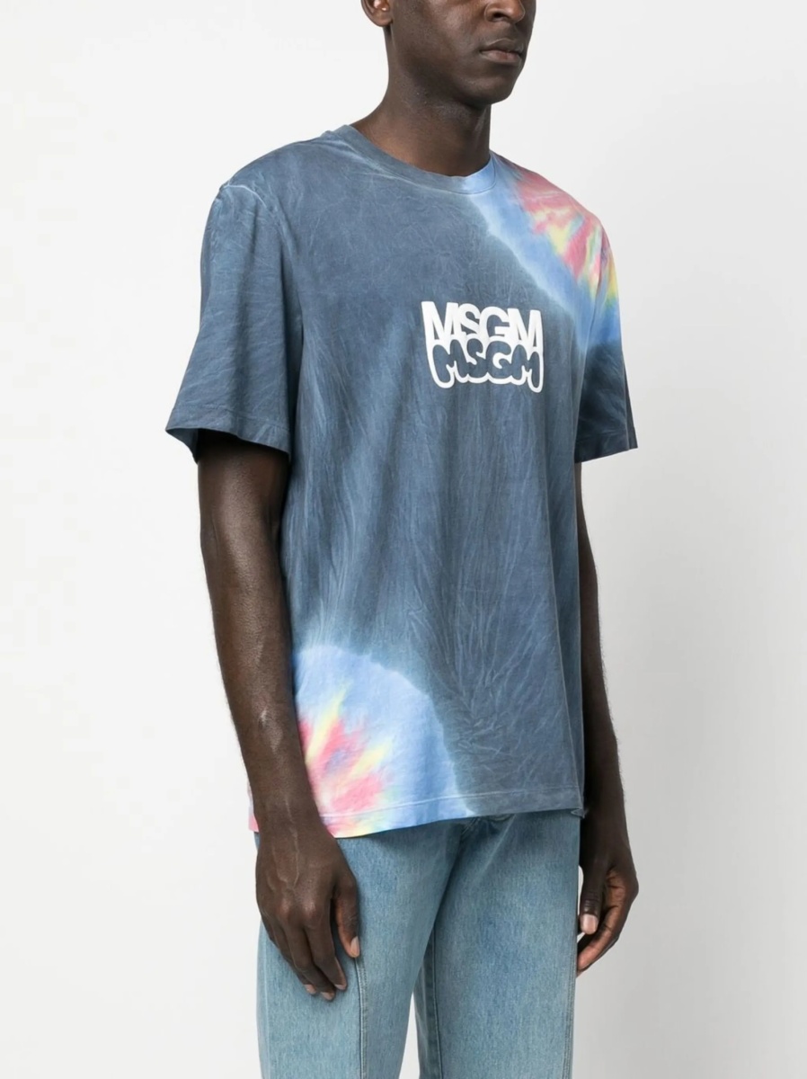 Tricou MSGM albastru - Img 4