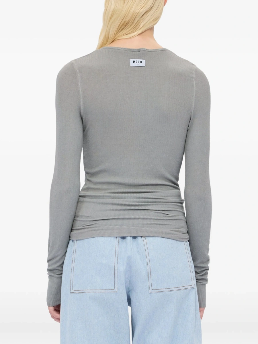 Tricou MSGM gri - Img 4
