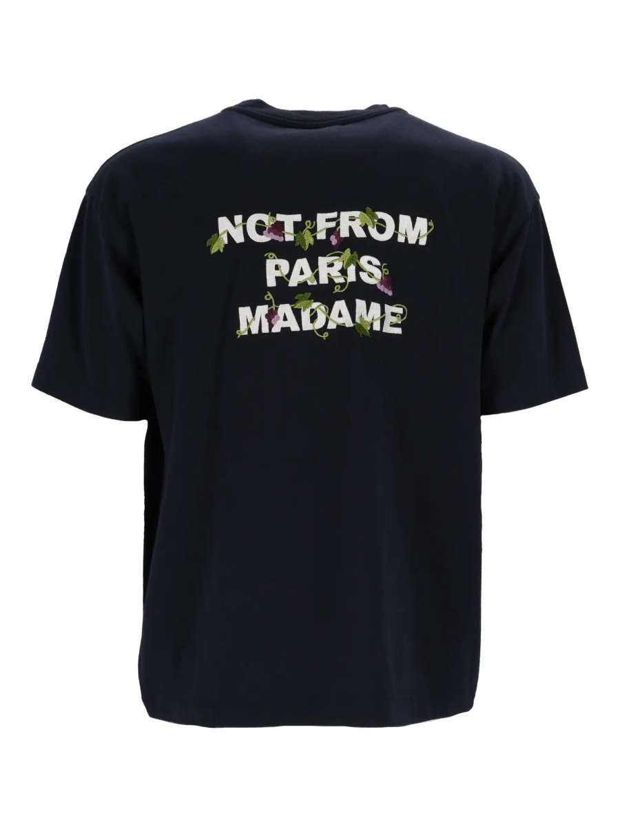 Tricou NAVY Vine Embroidered Slogan T-shirt - Img 2