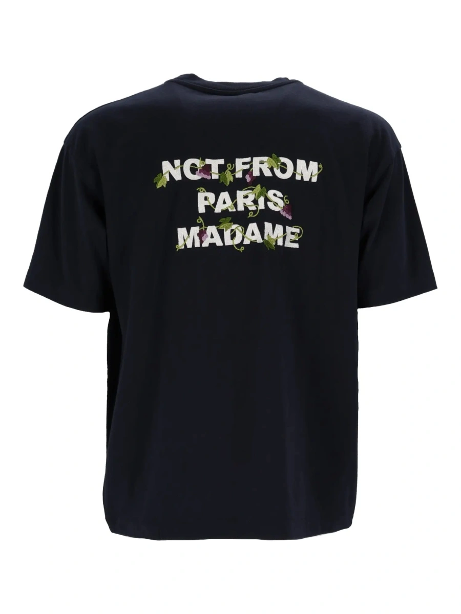 Tricou NAVY Vine Embroidered Slogan T-shirt - Img 2