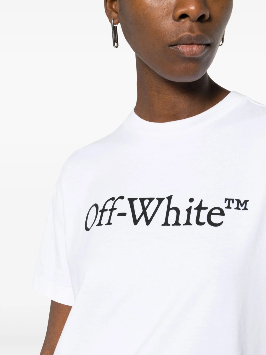 Tricou Off-White Bookish alb - Img 5