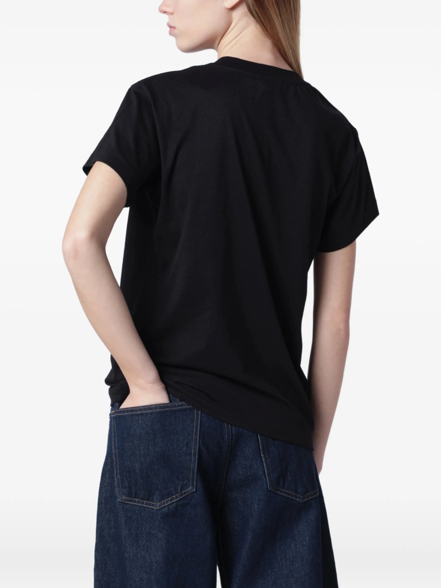 Tricou Parajumpers negru din bumbac - Img 3