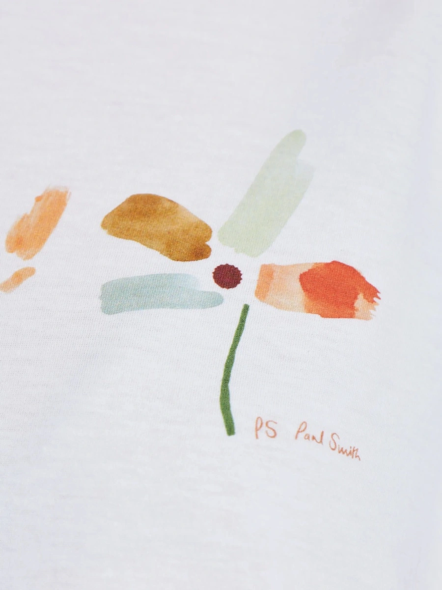 Tricou Paul Smith alb din bumbac - Img 5