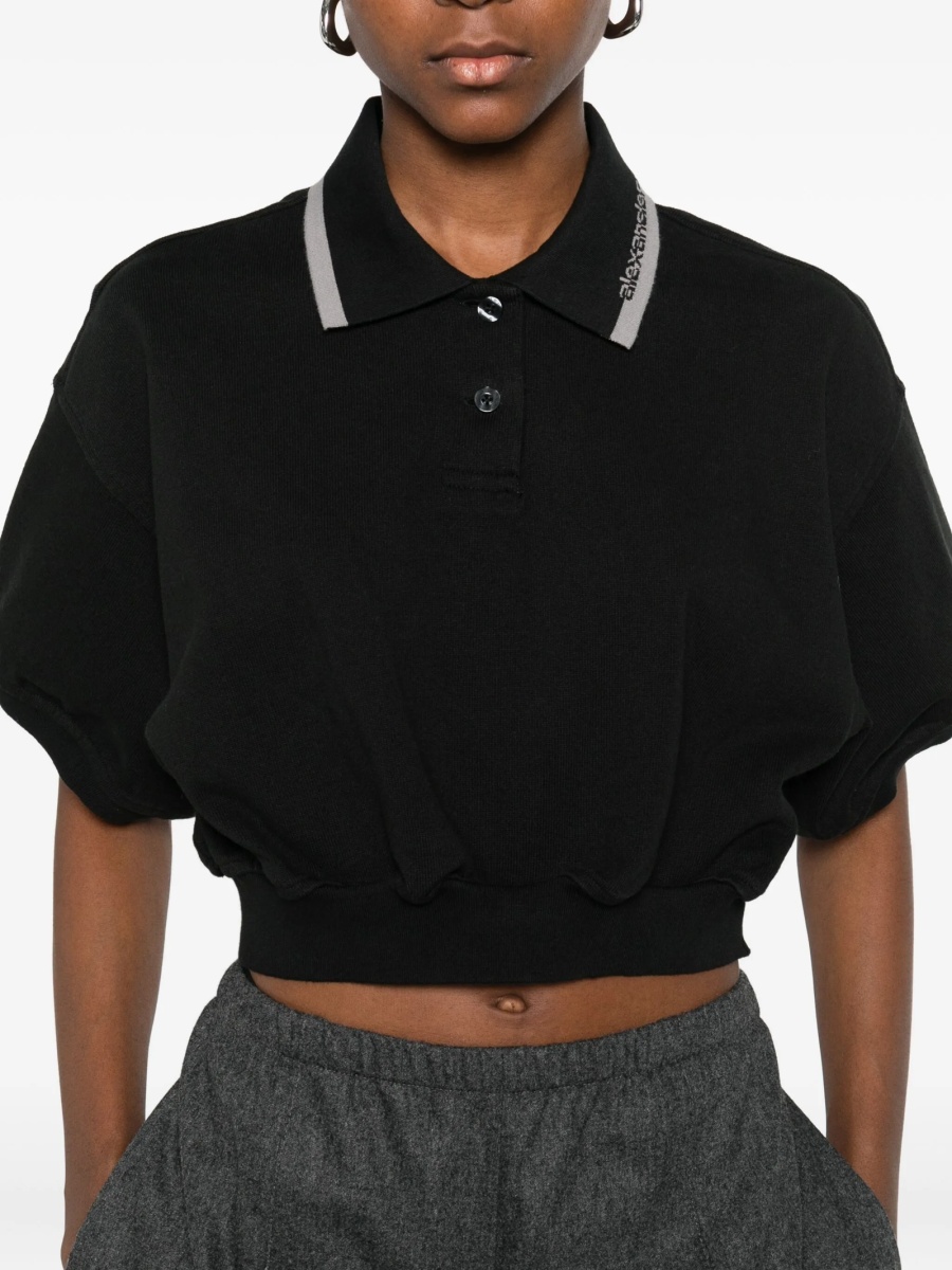 Tricou Polo Alexander Wang negru - Img 5