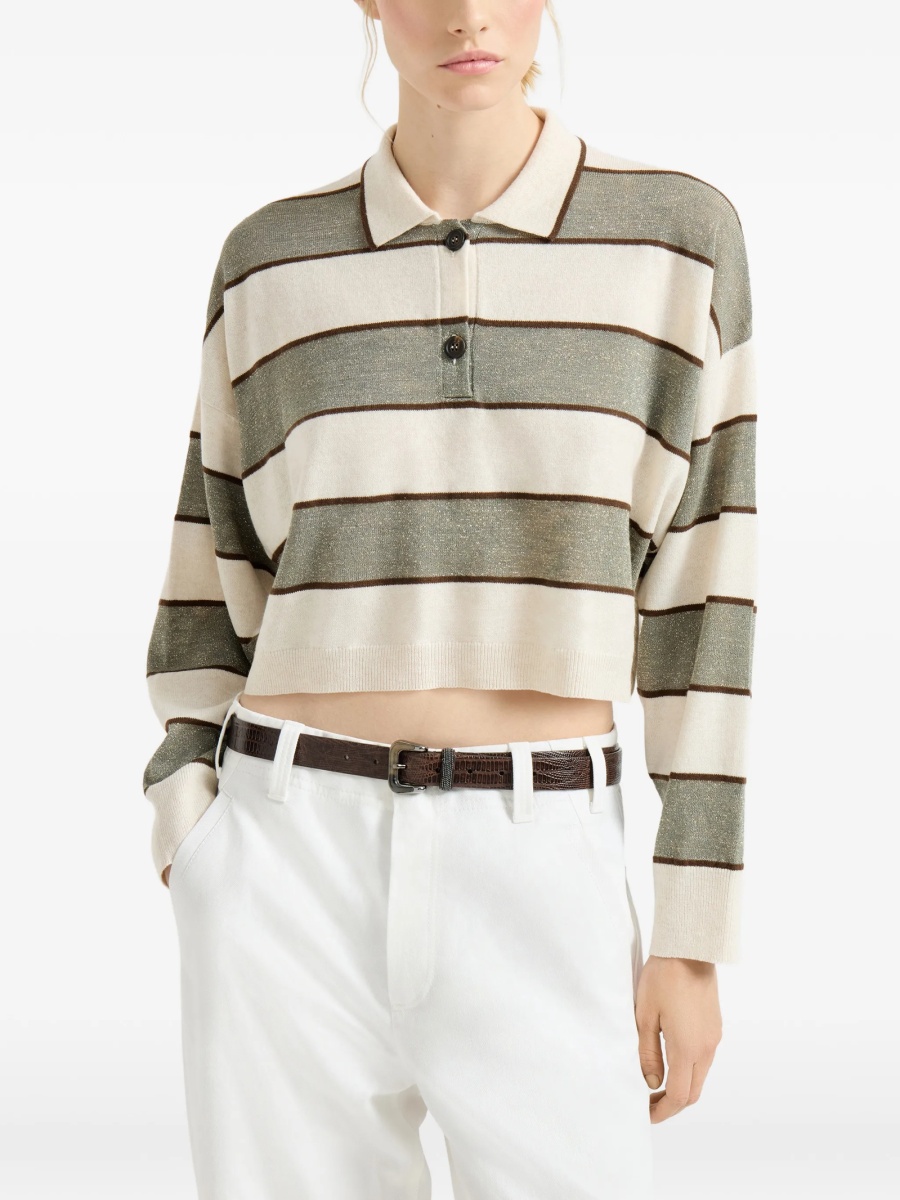 Tricou Polo Brunello Cucinelli neutru - Img 3