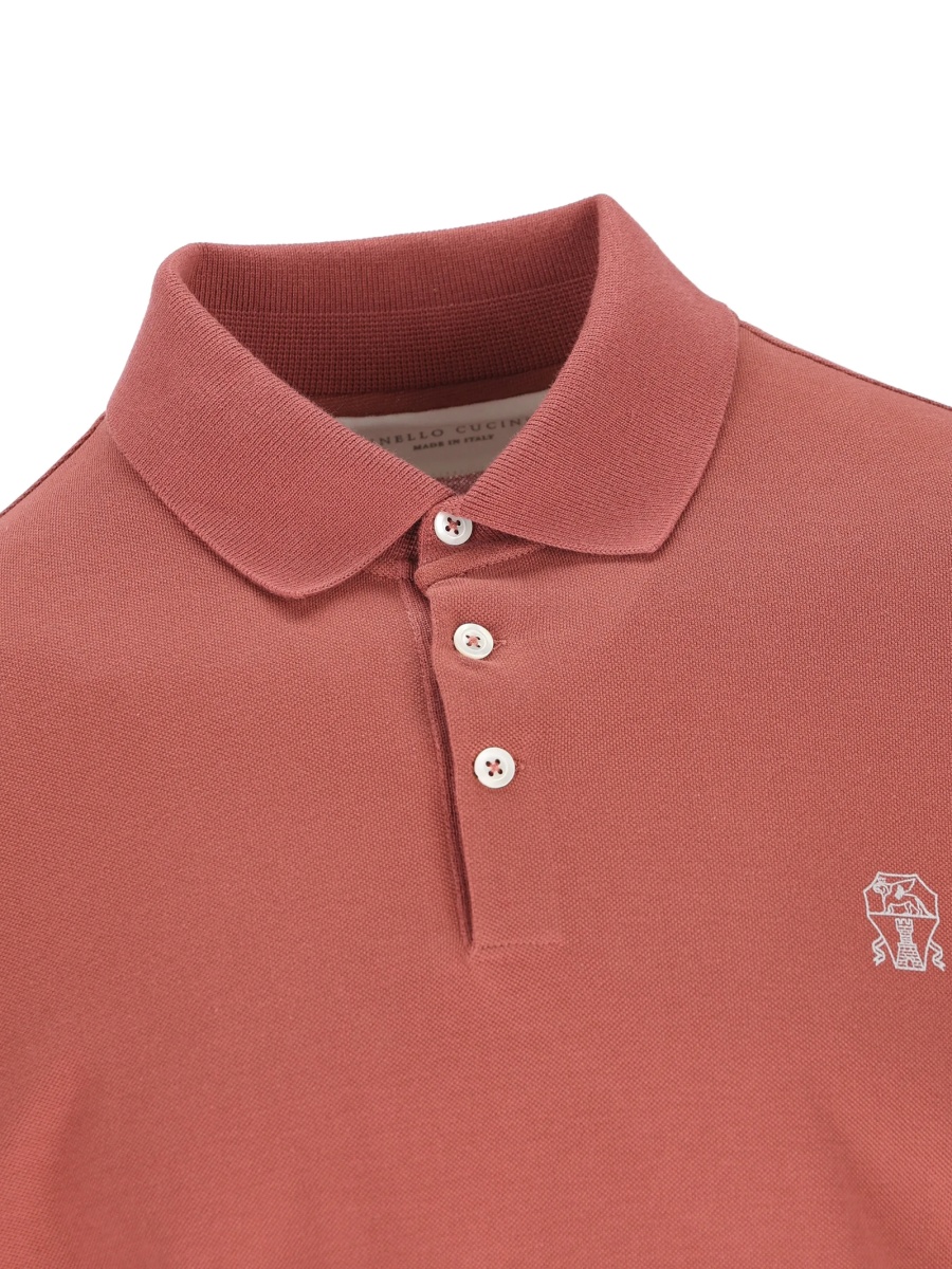 Tricou Polo Brunello Cucinelli rosu - Img 4