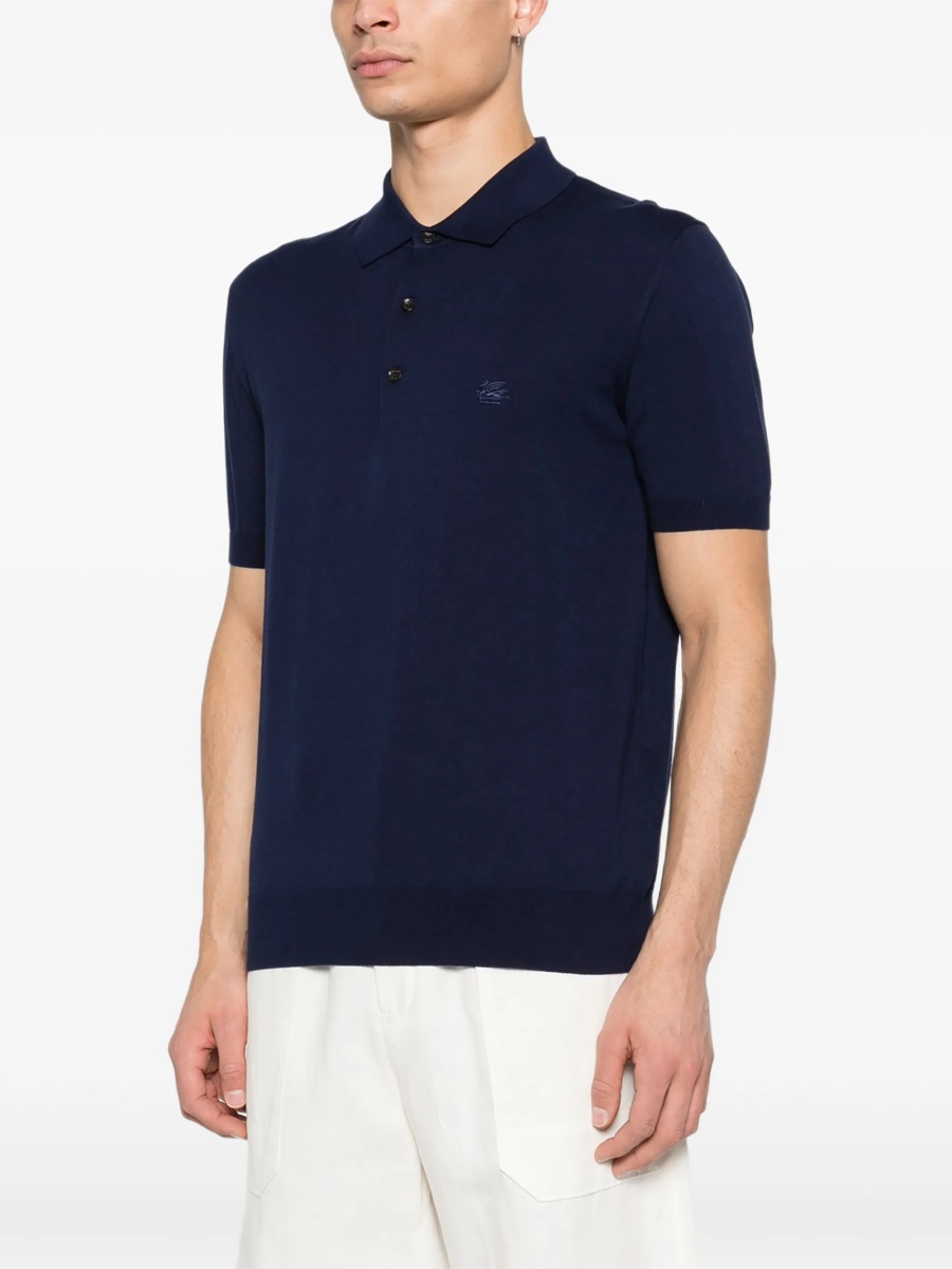 Tricou Polo ETRO albastru - Img 3