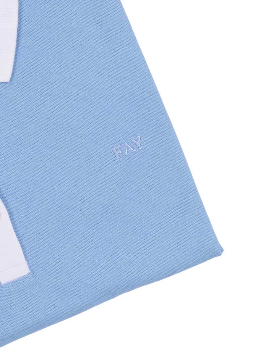 Tricou Polo Fay albastru - Img 3