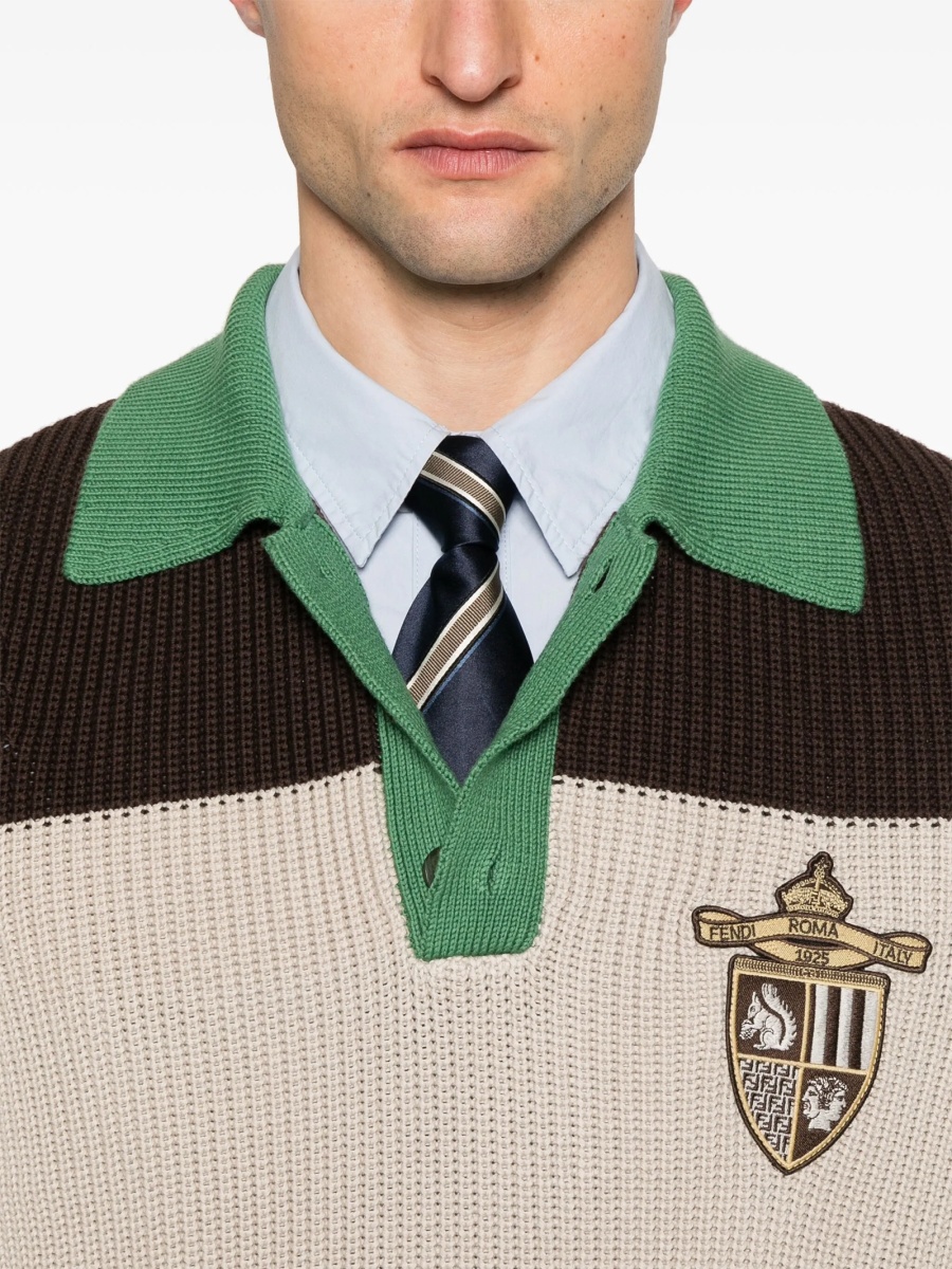 Tricou Polo Fendi maro - Img 4