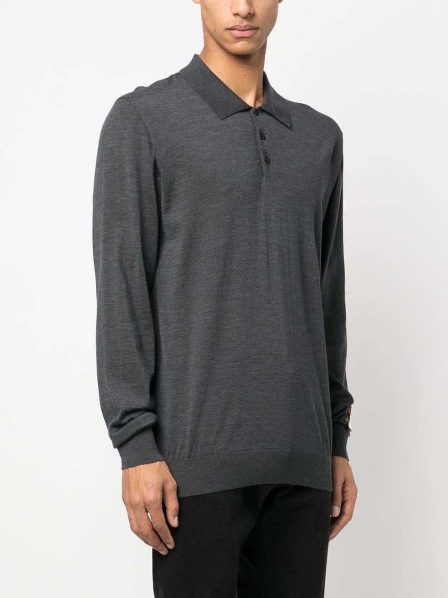 Tricou Polo Golden Goose gri - Img 3
