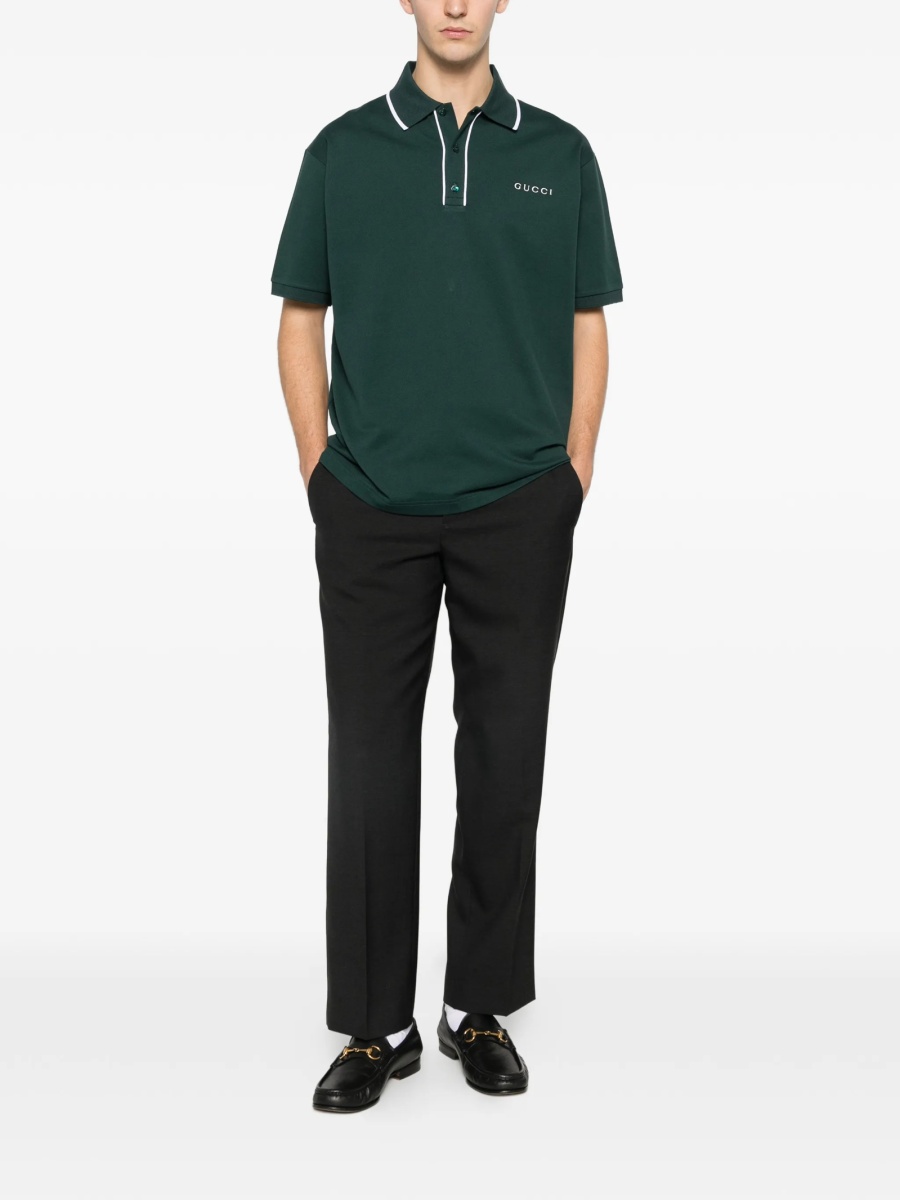 Tricou Polo Gucci verde - Img 2