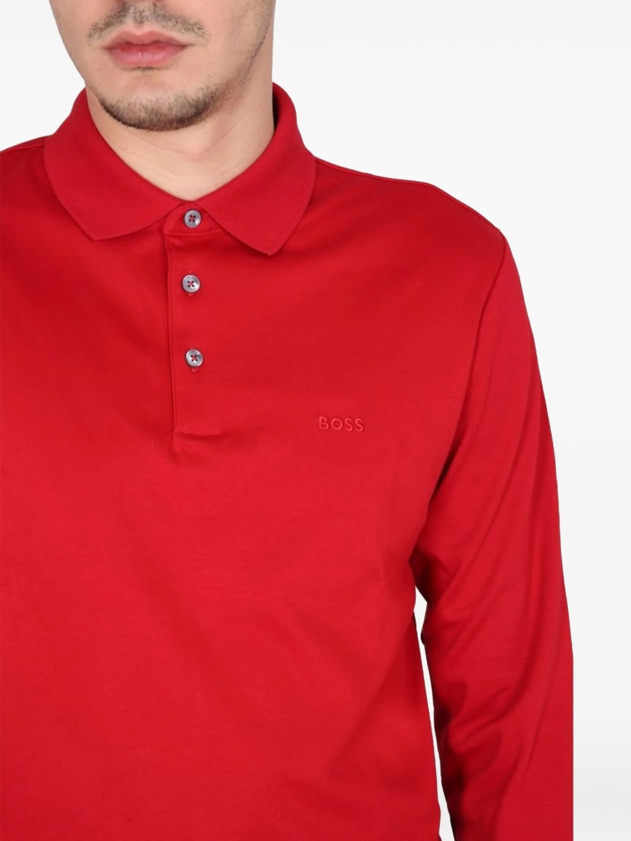 Tricou Polo Hugo Boss rosu - Img 4