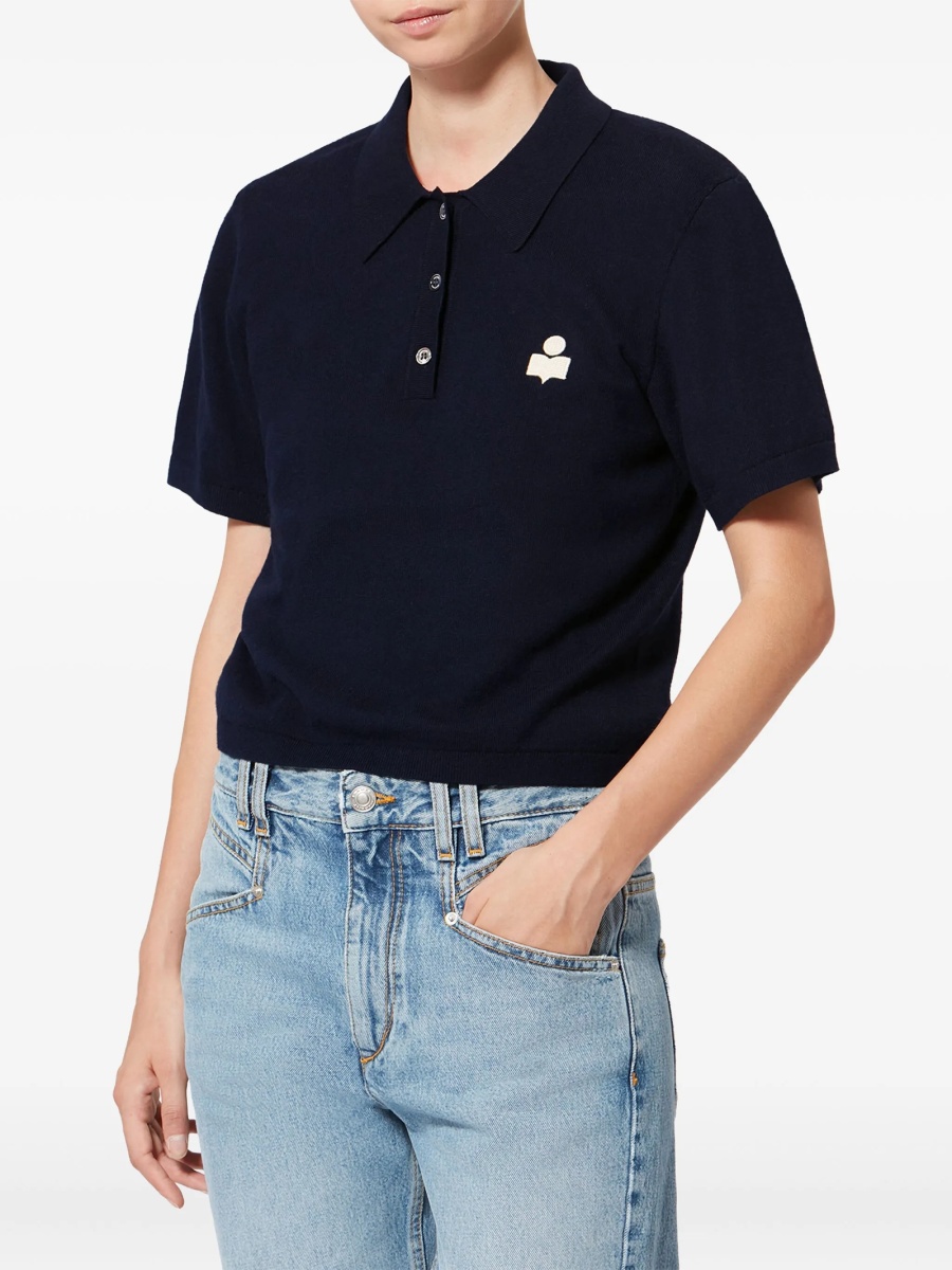 Tricou Polo ISABEL MARANT ETOILE albastru - Img 3