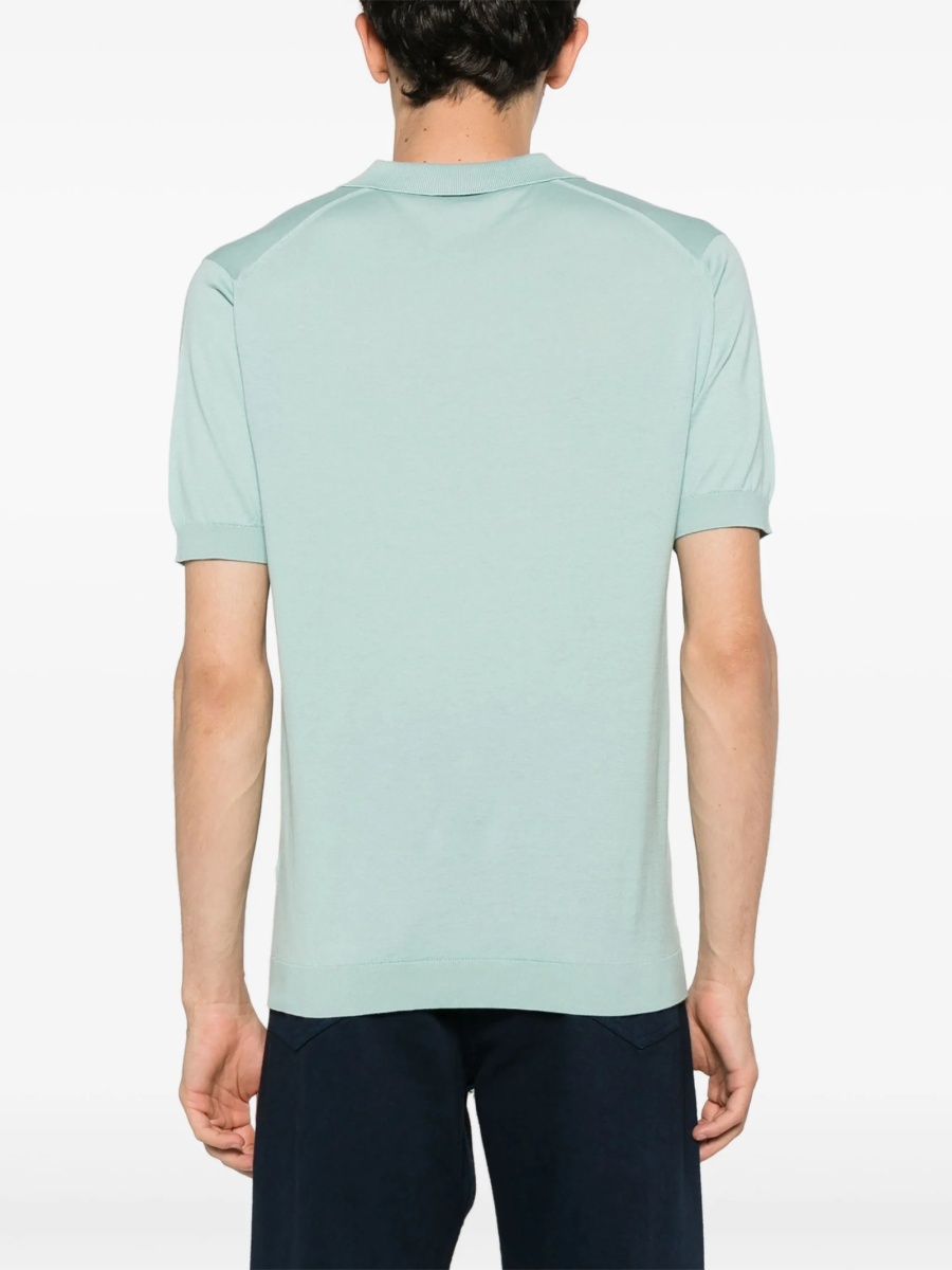 Tricou Polo John Smedley verde - Img 4