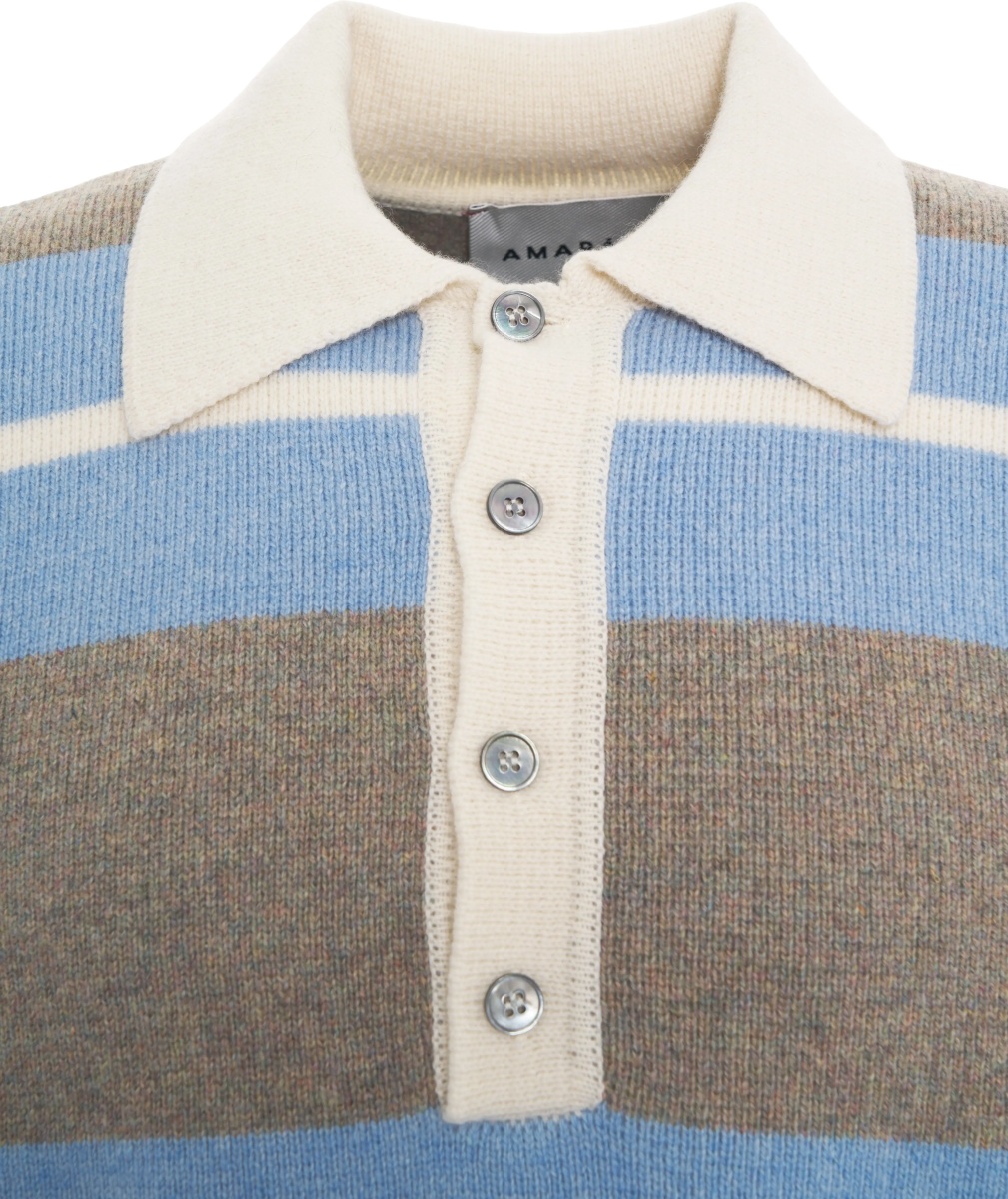 Tricou Polo Knit polo in wool - Img 4