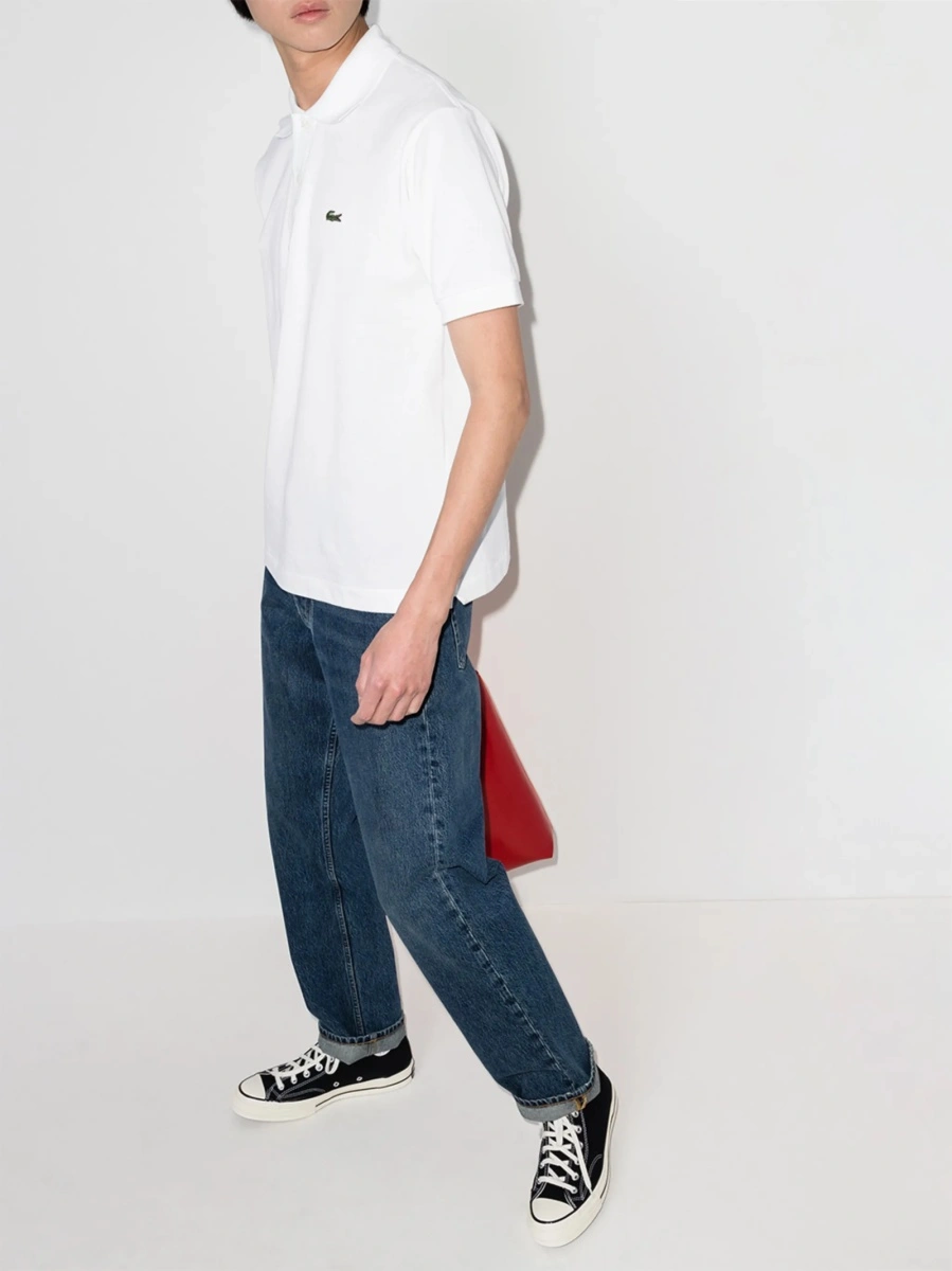 Tricou Polo Lacoste alb - Img 5