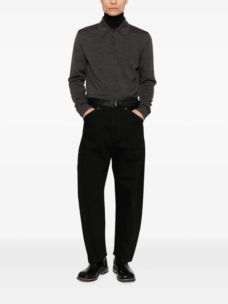 Tricou Polo LEMAIRE gri - Img 2