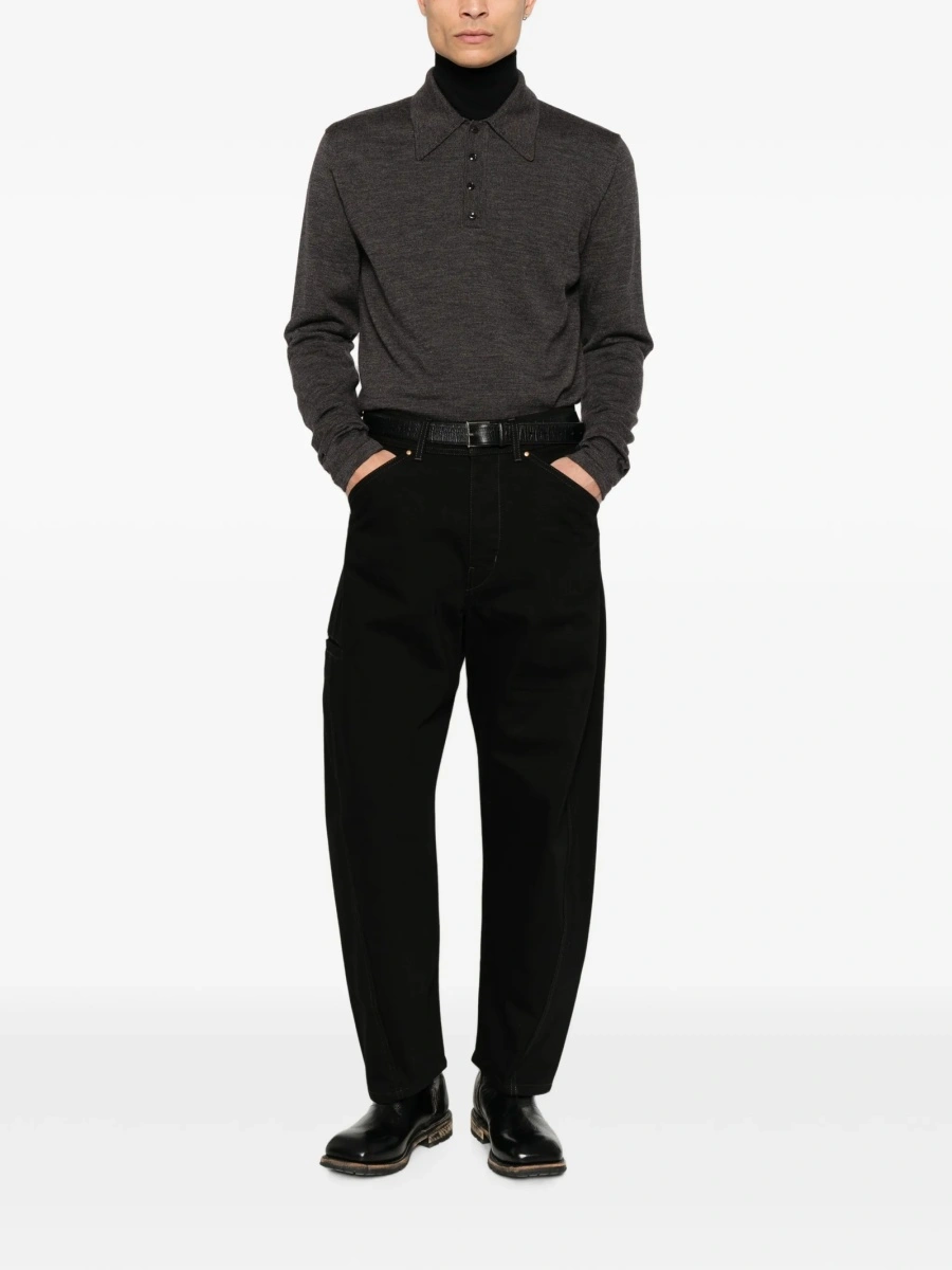 Tricou Polo LEMAIRE gri - Img 2