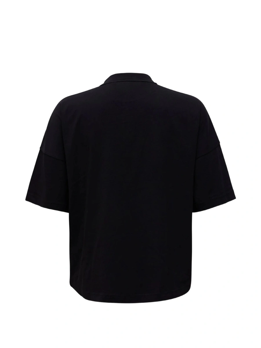 Tricou Polo Palm Angels Bear negru din bumbac - Img 2