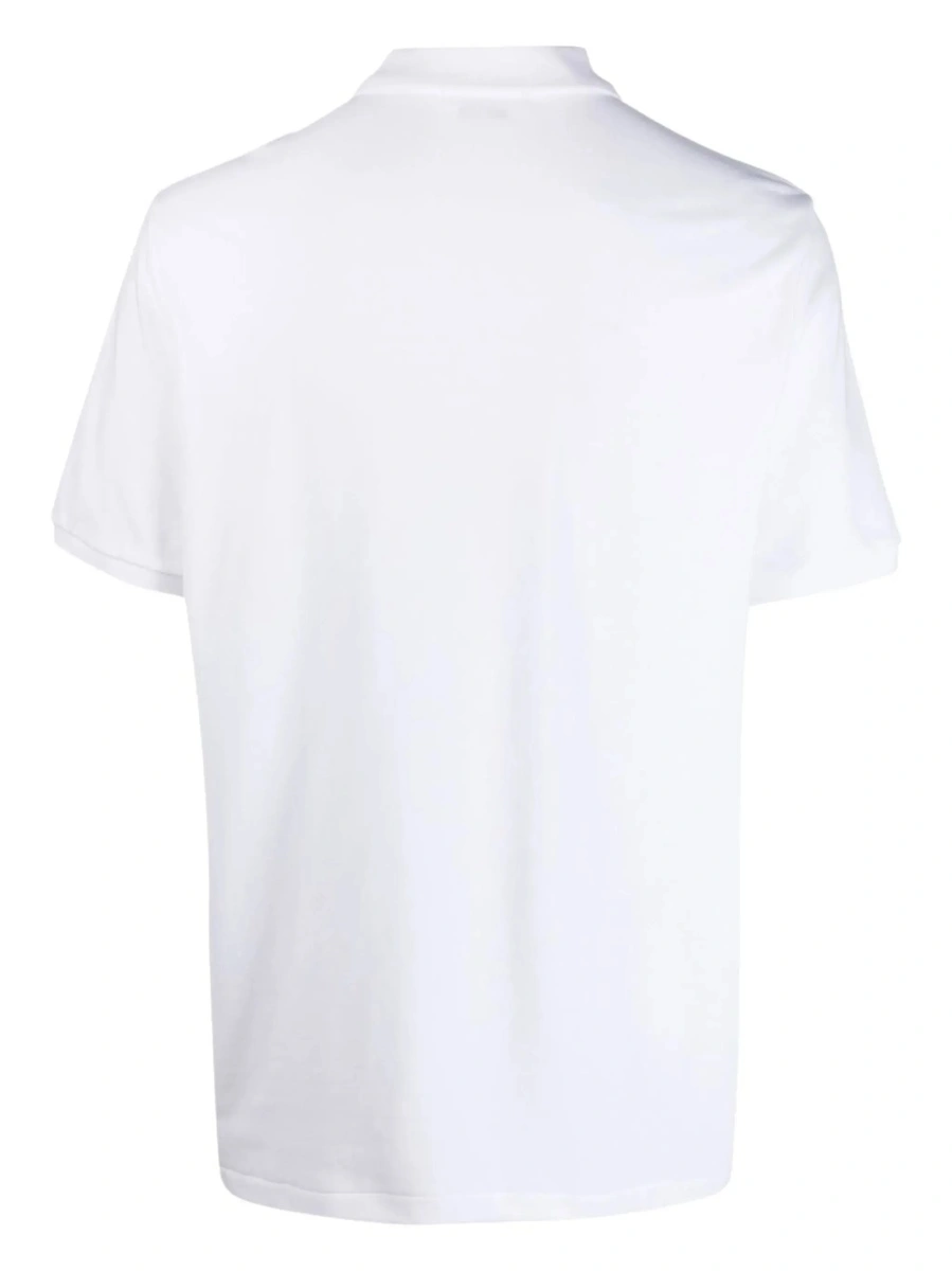 Tricou polo Ralph Lauren alb din bumbac 'Classic Fit' - Img 4