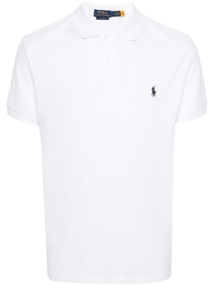 Tricou polo Ralph Lauren 'Polo' alb din bumbac - Img 8