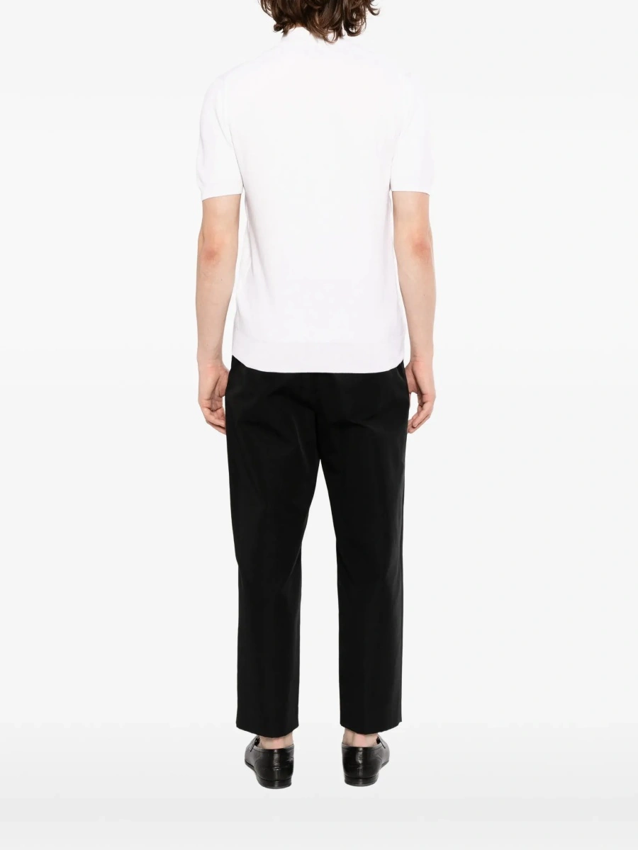 Tricou Polo Silk and cotton pique polo shirt - Img 7