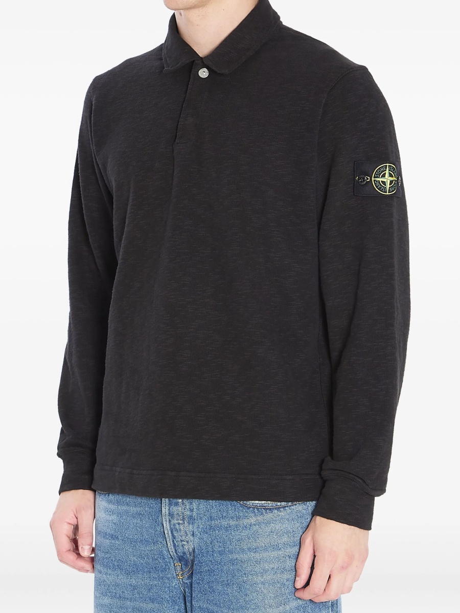 Tricou Polo Stone Island negru - Img 2
